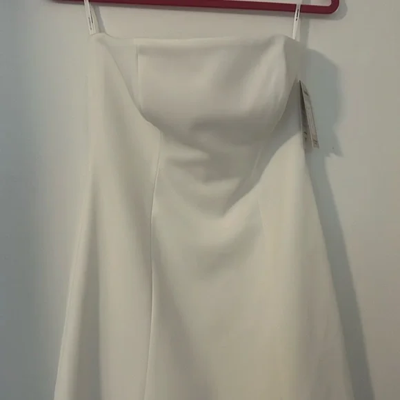 NWT Watters Strapless Ballad Crepe Mini Dress 8 - Picture 4 of 4